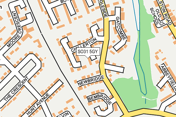 SO31 5GY map - OS OpenMap – Local (Ordnance Survey)