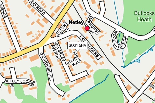 SO31 5HA map - OS OpenMap – Local (Ordnance Survey)