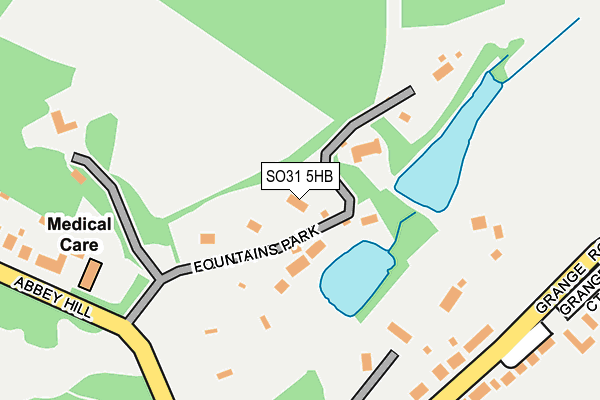 SO31 5HB map - OS OpenMap – Local (Ordnance Survey)