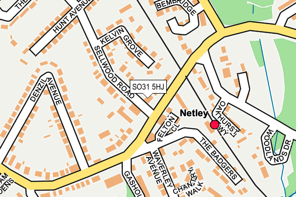 SO31 5HJ map - OS OpenMap – Local (Ordnance Survey)