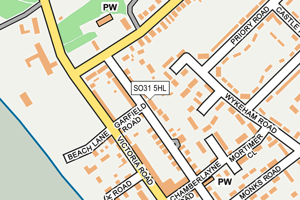 SO31 5HL map - OS OpenMap – Local (Ordnance Survey)