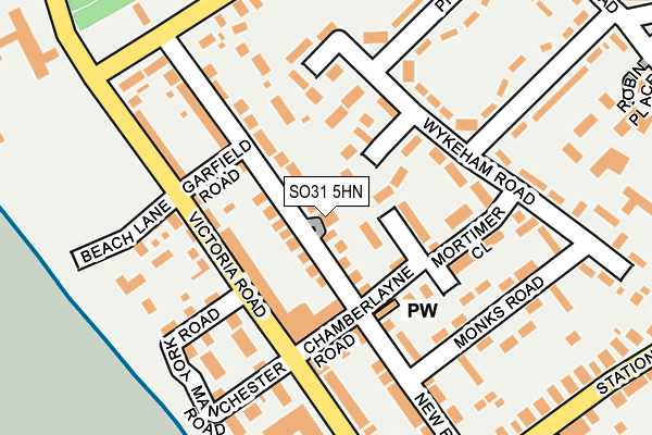 SO31 5HN map - OS OpenMap – Local (Ordnance Survey)