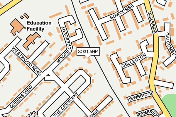 SO31 5HP map - OS OpenMap – Local (Ordnance Survey)