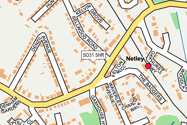 SO31 5HR map - OS OpenMap – Local (Ordnance Survey)