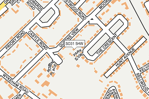 SO31 5HW map - OS OpenMap – Local (Ordnance Survey)