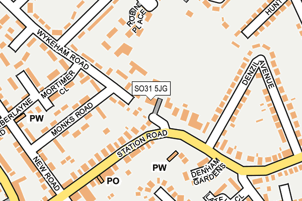SO31 5JG map - OS OpenMap – Local (Ordnance Survey)