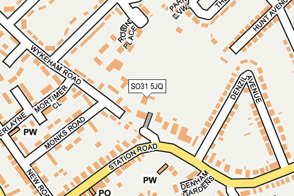 SO31 5JQ map - OS OpenMap – Local (Ordnance Survey)