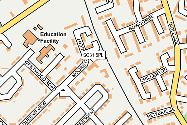 SO31 5PL map - OS OpenMap – Local (Ordnance Survey)