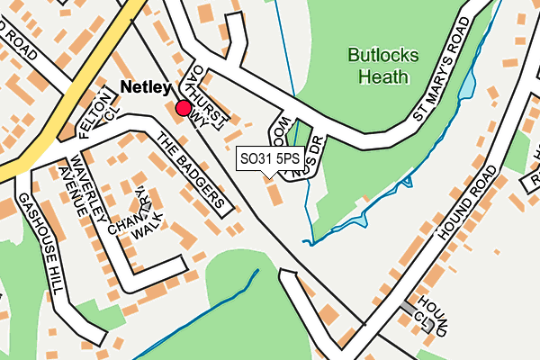 SO31 5PS map - OS OpenMap – Local (Ordnance Survey)