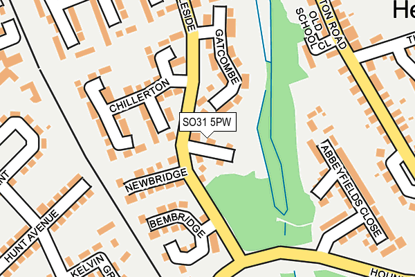 SO31 5PW map - OS OpenMap – Local (Ordnance Survey)