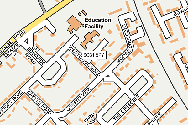 SO31 5PY map - OS OpenMap – Local (Ordnance Survey)