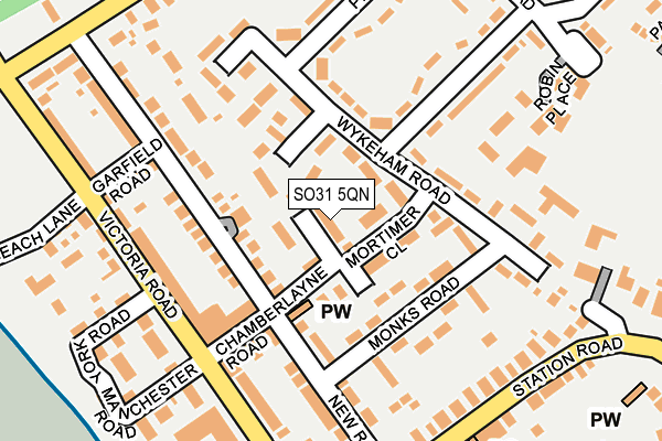 SO31 5QN map - OS OpenMap – Local (Ordnance Survey)