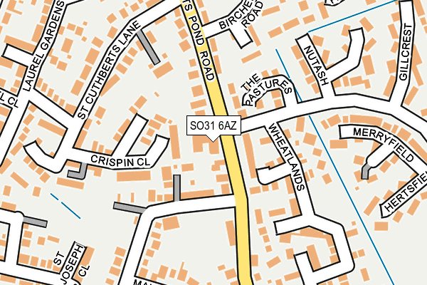 SO31 6AZ map - OS OpenMap – Local (Ordnance Survey)