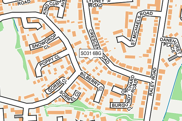 SO31 6BG map - OS OpenMap – Local (Ordnance Survey)