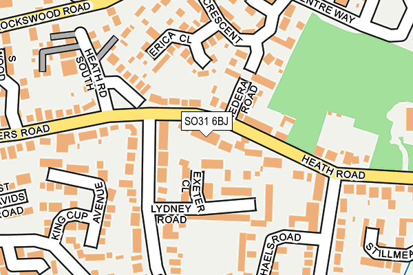 SO31 6BJ map - OS OpenMap – Local (Ordnance Survey)