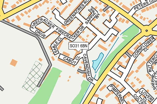 SO31 6BN map - OS OpenMap – Local (Ordnance Survey)