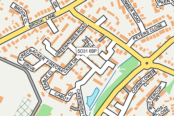 SO31 6BP map - OS OpenMap – Local (Ordnance Survey)