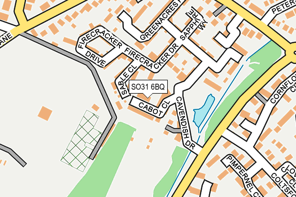 SO31 6BQ map - OS OpenMap – Local (Ordnance Survey)