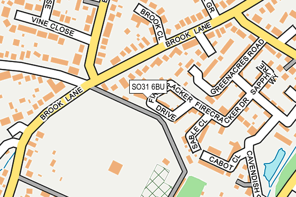 SO31 6BU map - OS OpenMap – Local (Ordnance Survey)