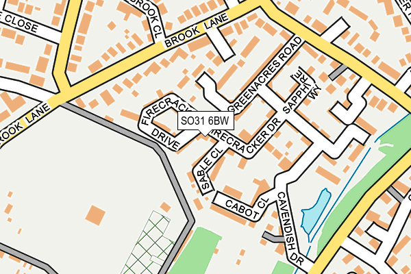 SO31 6BW map - OS OpenMap – Local (Ordnance Survey)