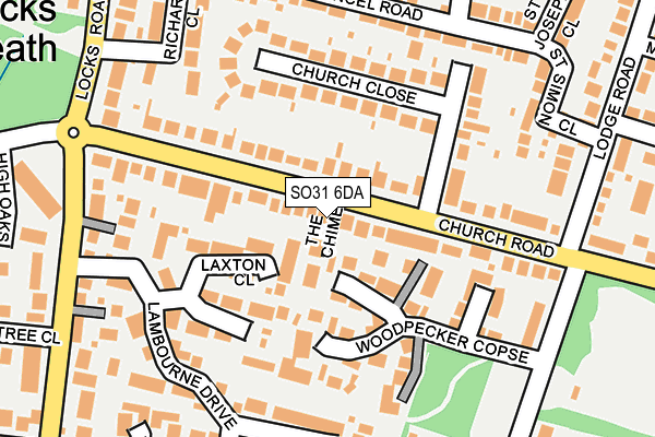 SO31 6DA map - OS OpenMap – Local (Ordnance Survey)