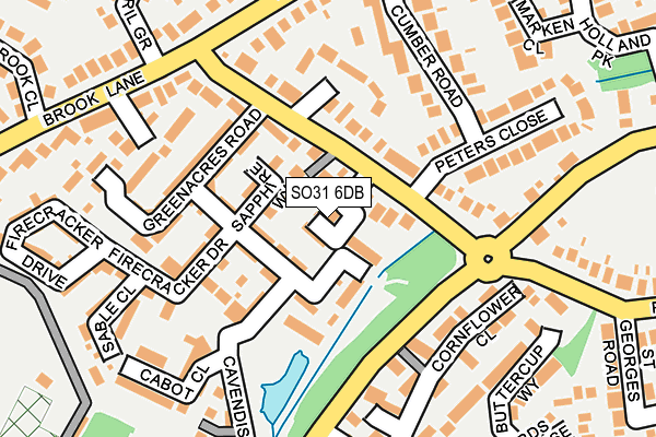 SO31 6DB map - OS OpenMap – Local (Ordnance Survey)