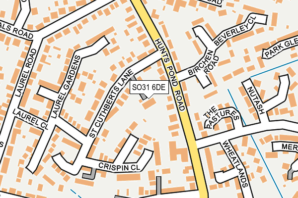 SO31 6DE map - OS OpenMap – Local (Ordnance Survey)