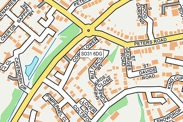 SO31 6DG map - OS OpenMap – Local (Ordnance Survey)