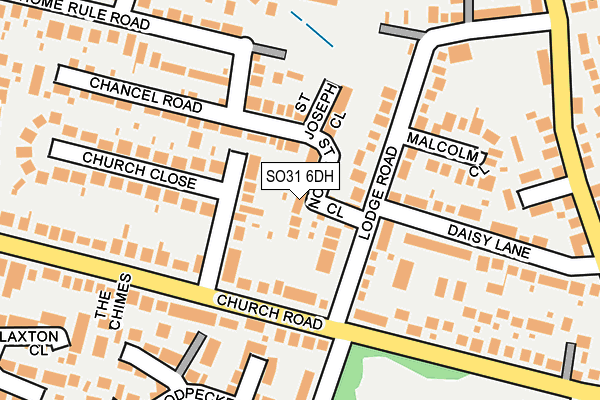 SO31 6DH map - OS OpenMap – Local (Ordnance Survey)