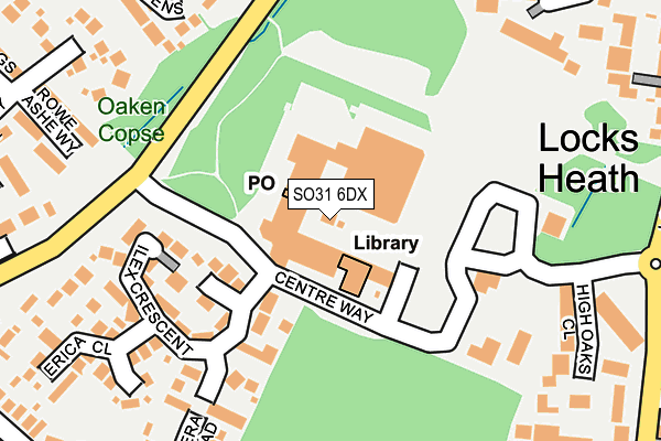 SO31 6DX map - OS OpenMap – Local (Ordnance Survey)