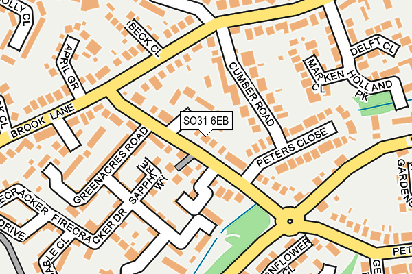 SO31 6EB map - OS OpenMap – Local (Ordnance Survey)