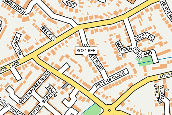 SO31 6EE map - OS OpenMap – Local (Ordnance Survey)