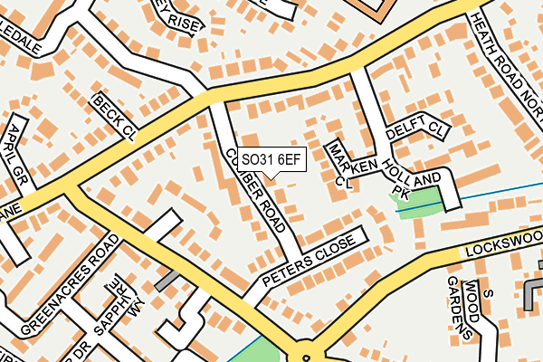 SO31 6EF map - OS OpenMap – Local (Ordnance Survey)