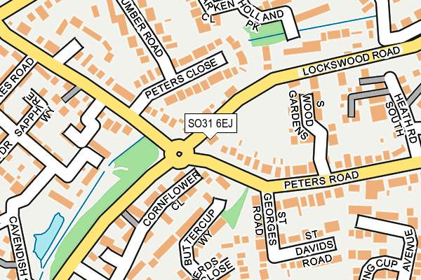 SO31 6EJ map - OS OpenMap – Local (Ordnance Survey)