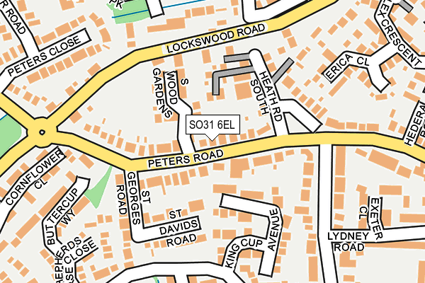 SO31 6EL map - OS OpenMap – Local (Ordnance Survey)