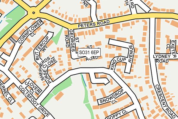SO31 6EP map - OS OpenMap – Local (Ordnance Survey)