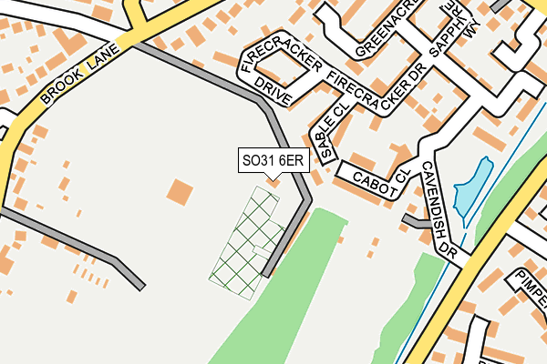 SO31 6ER map - OS OpenMap – Local (Ordnance Survey)
