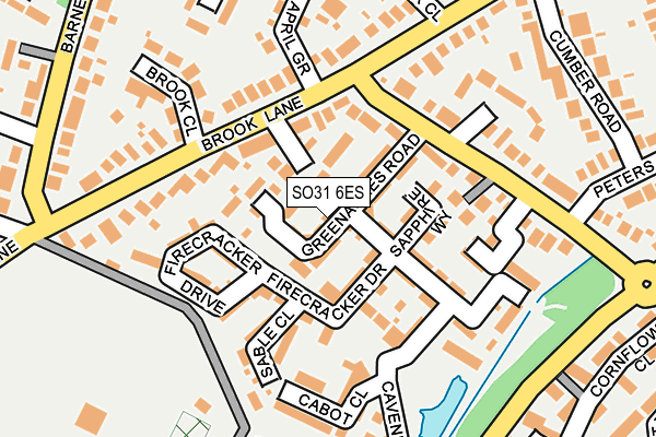 SO31 6ES map - OS OpenMap – Local (Ordnance Survey)