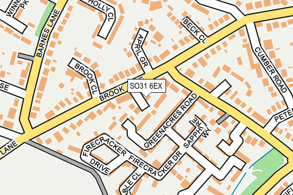SO31 6EX map - OS OpenMap – Local (Ordnance Survey)