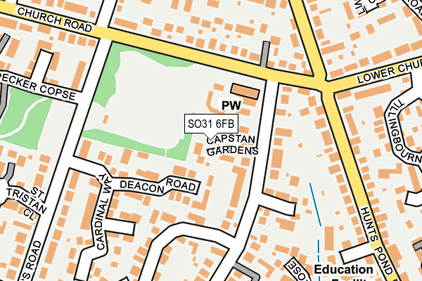 SO31 6FB map - OS OpenMap – Local (Ordnance Survey)