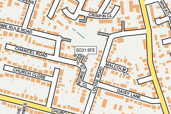 SO31 6FE map - OS OpenMap – Local (Ordnance Survey)