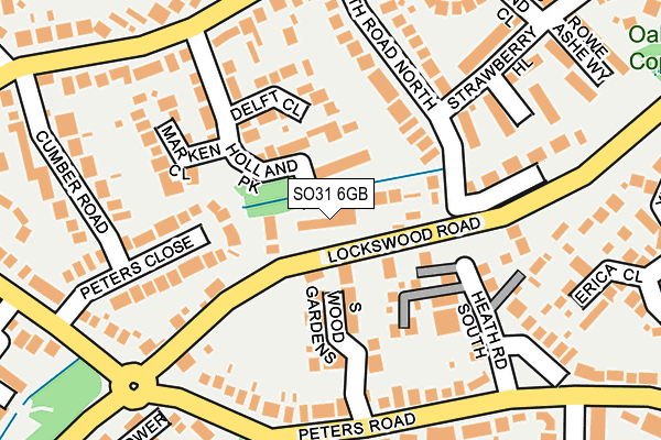 SO31 6GB map - OS OpenMap – Local (Ordnance Survey)