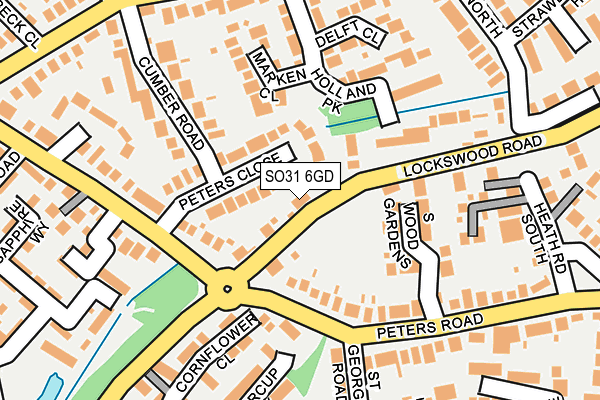 SO31 6GD map - OS OpenMap – Local (Ordnance Survey)