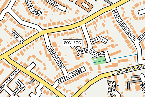 SO31 6GG map - OS OpenMap – Local (Ordnance Survey)