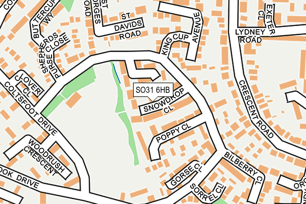 SO31 6HB map - OS OpenMap – Local (Ordnance Survey)
