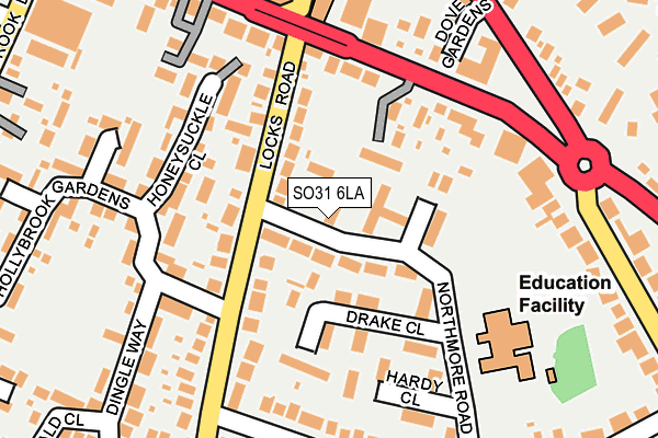 SO31 6LA map - OS OpenMap – Local (Ordnance Survey)