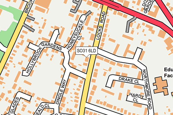 SO31 6LD map - OS OpenMap – Local (Ordnance Survey)