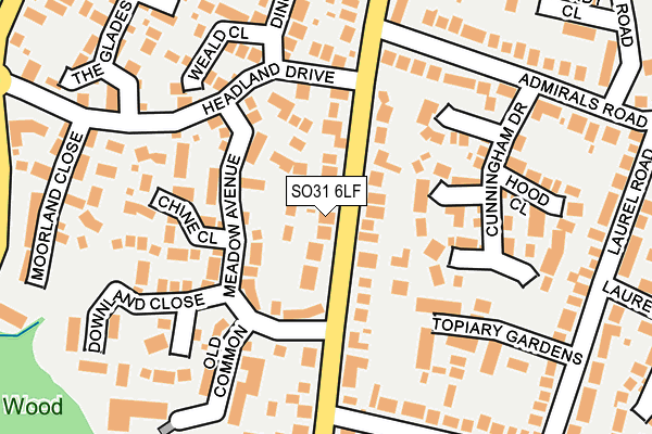 SO31 6LF map - OS OpenMap – Local (Ordnance Survey)