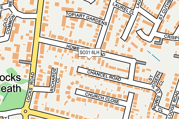 SO31 6LH map - OS OpenMap – Local (Ordnance Survey)