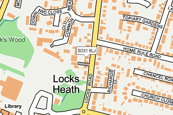 SO31 6LJ map - OS OpenMap – Local (Ordnance Survey)